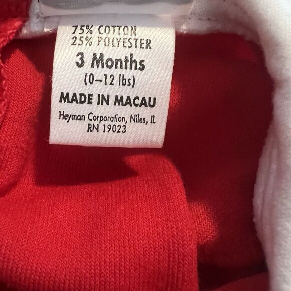 Vintage Baby Mickey & Co Romper 3 Months Christmas Terry Cloth - Picture 3 of 5